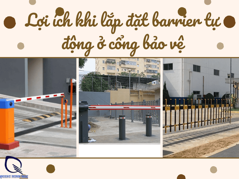 barrier tự động ở cổng bảo vệ